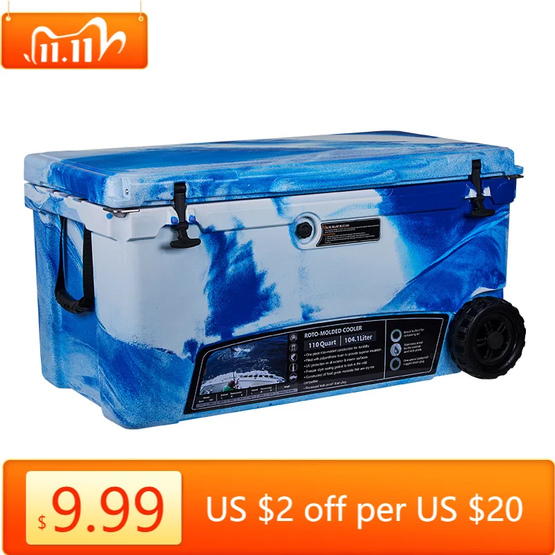 Hard Large‑Size Insulated Ice Cooler Box for Outdoor Picnic Use