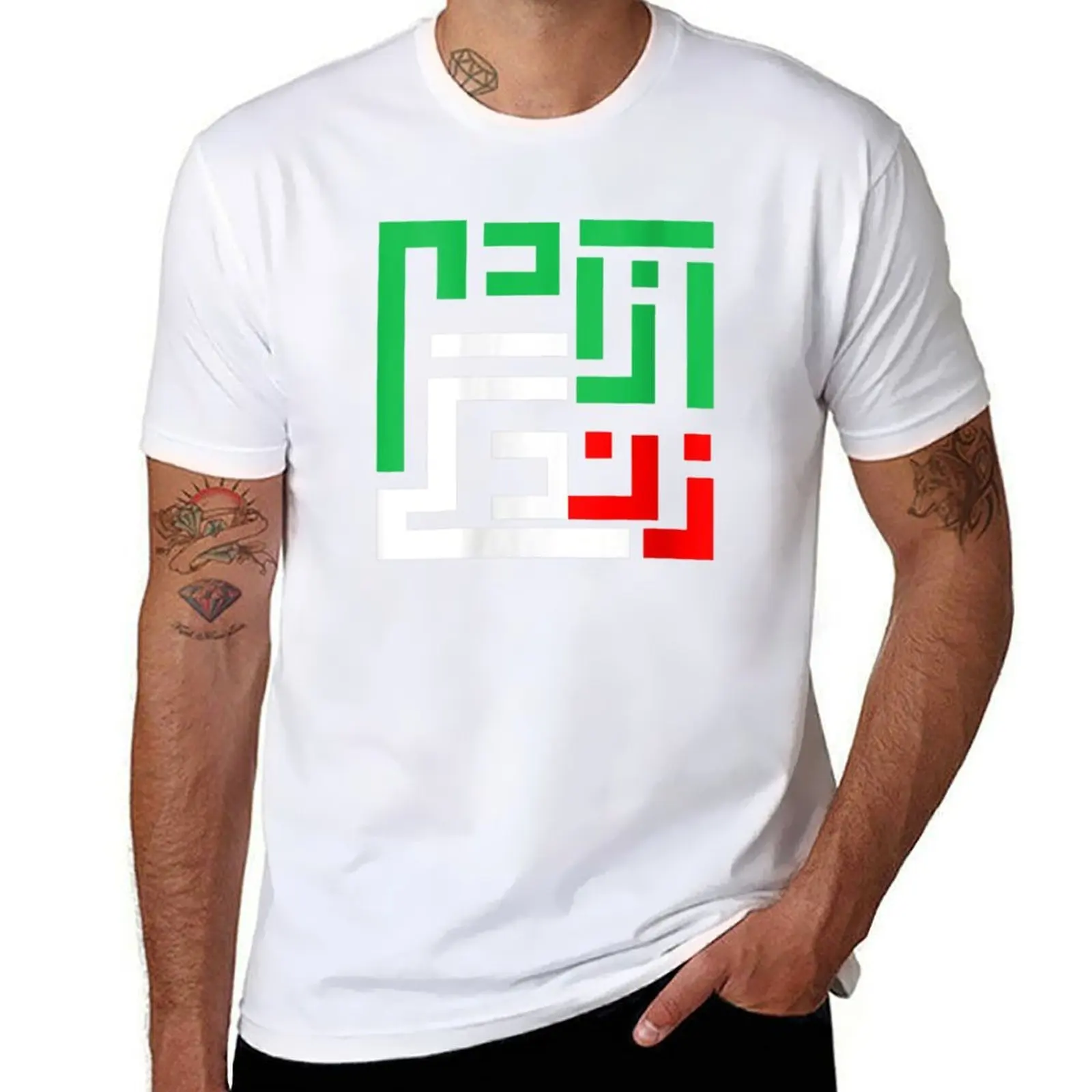 

Zan Zendegi Azadi T-Shirt cotton t shirt pack man t shirts for men casual T-Shirt