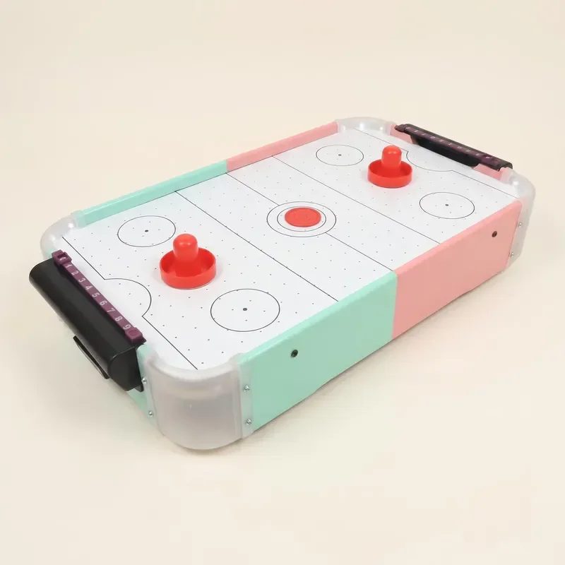 for Portable Mini MDF Air Hockey Game Table for Home Office and Indoor Entertainment