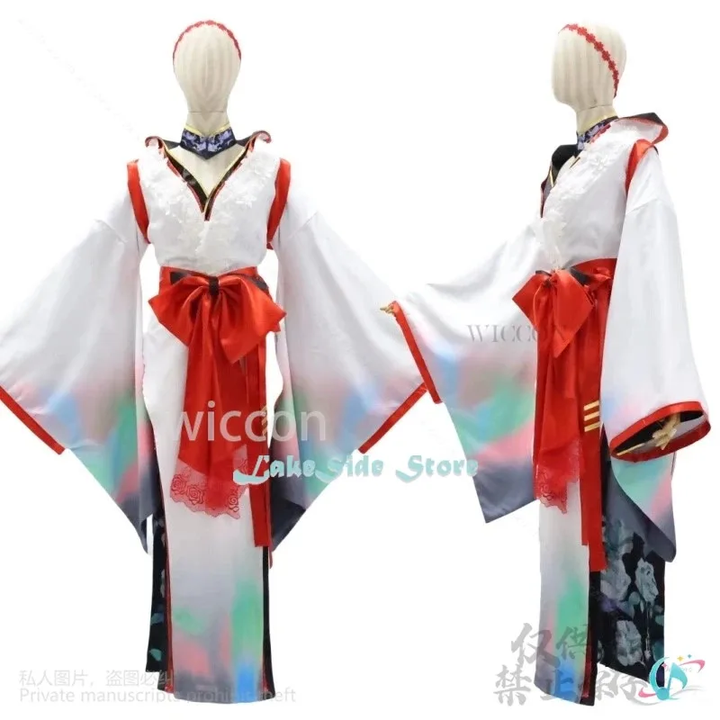 

asdh8@Scarlet Cosplay Goddess Of Victory: Nikke Costume Japanese Kimono Dress Lolita Sexy Wear For Girls Woman Halloween Clothe