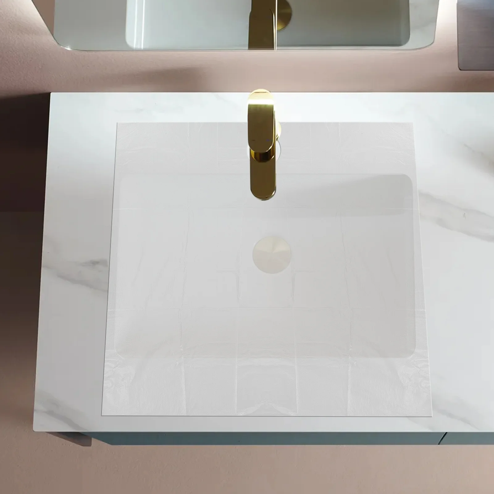 

20pcs Beard Catcher Sheet Replaceable Sink Guards For Shaving Men Pe Hair Catchers Trimming Supplies Portable Household Grooming