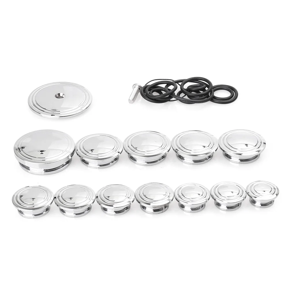 13pcs Motorcycle Frame Hole Caps Decor Cover Protector For BMW R1200 R NINE T R9T 2014 2015 2016 Chrome Motorbike Accessories