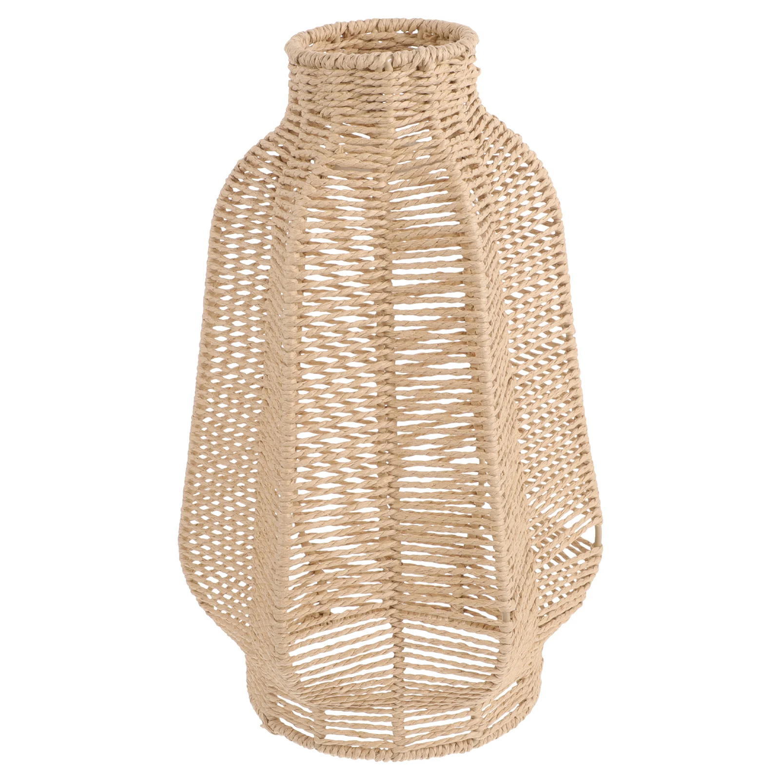 

s Woven Paper Rope Lampshade Imitation Rattan Large Light Covers Pendant Hanging Bedroom Living Room Restaurant Hotel Office