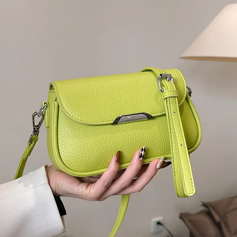 Women\'s Handbag 2024 New Street Fashion Versatile Single Shoulder Crossbody Bag Lady Summer Commuter Small Square Purse Bag