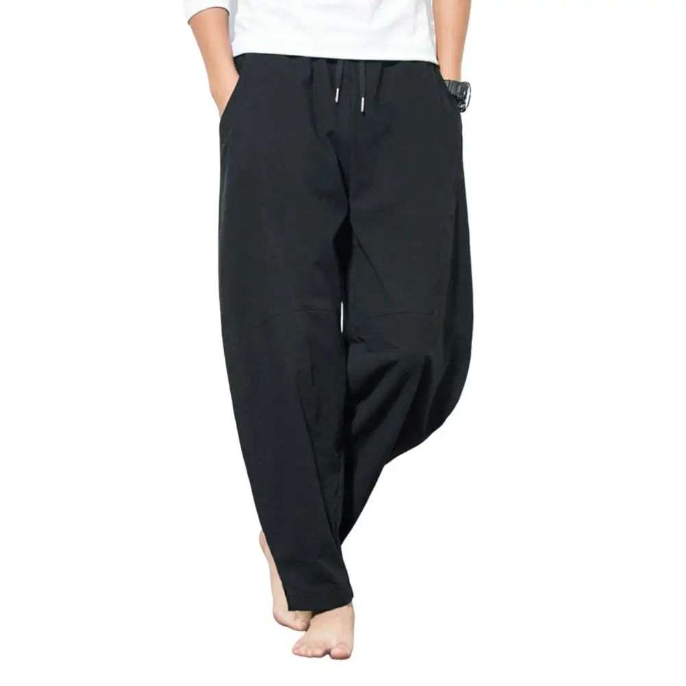 

Trendy Breathable Men Harem Pants Simple Style Men Harem Pants Plus Size Sweatpants Harem Pants for Daily Wear