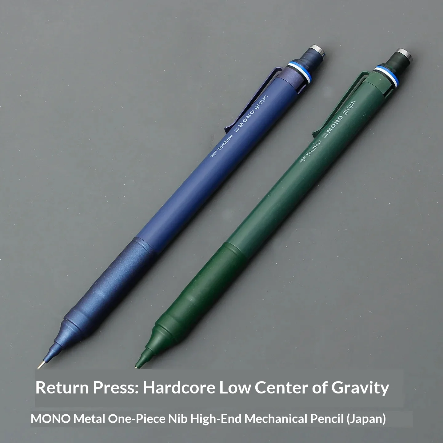 Tombow MONO Graph Fine Mechanical Pencil 0.3/0.5mm Anti-Aging Coating Integrated Metal Grip Lockable Rotating Eraser Pro Gift 샤프