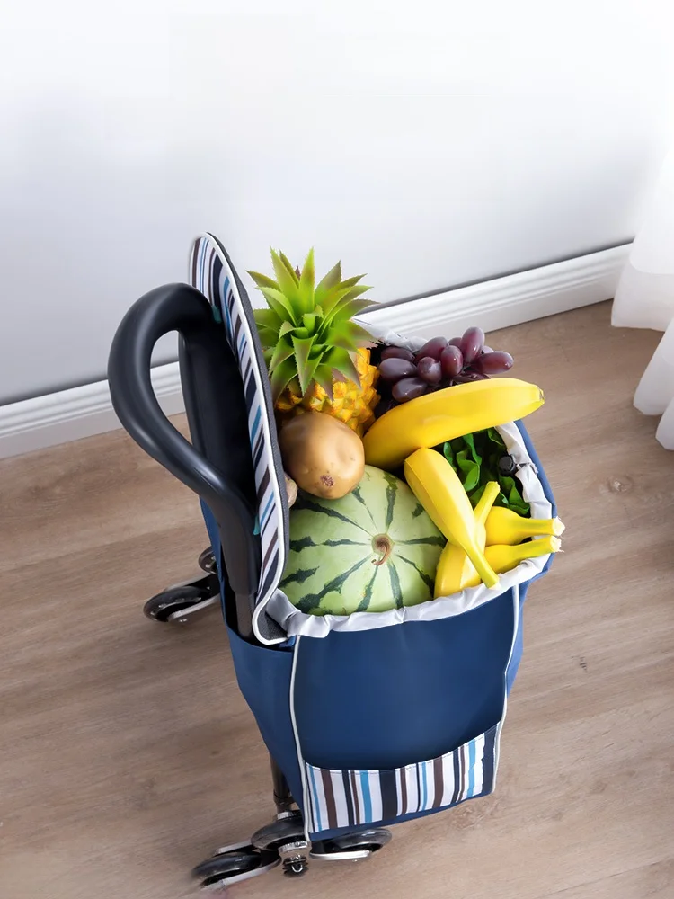 

Портативная легкая тележка с тягой, подъемная лестница, банка для овощей, маленькая тележка, ручная тяга, бытовой автомобиль