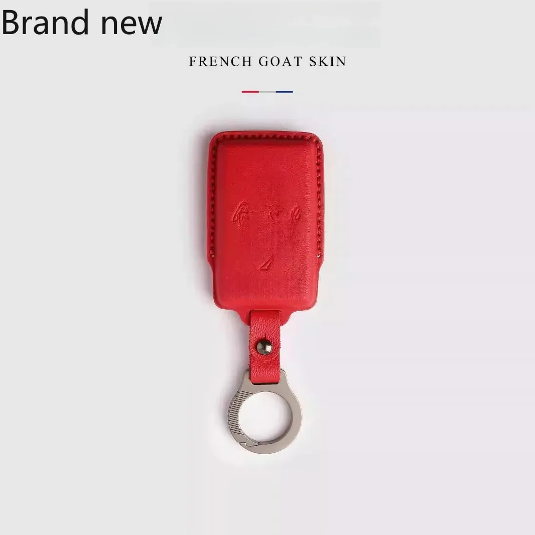 

For Ferrari Roma SF90 Enzo 296 Car Key Cover Leather Protective Case Bag Buckle Sports Car Key Shell