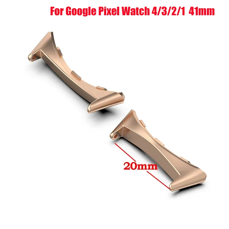 1 Paar Uhrenarmband-Verbindungsadapter für Google Pixel Watch 4/3 41mm 45mm Zubehör Metall-Smartwatch-Adapter Ersatz