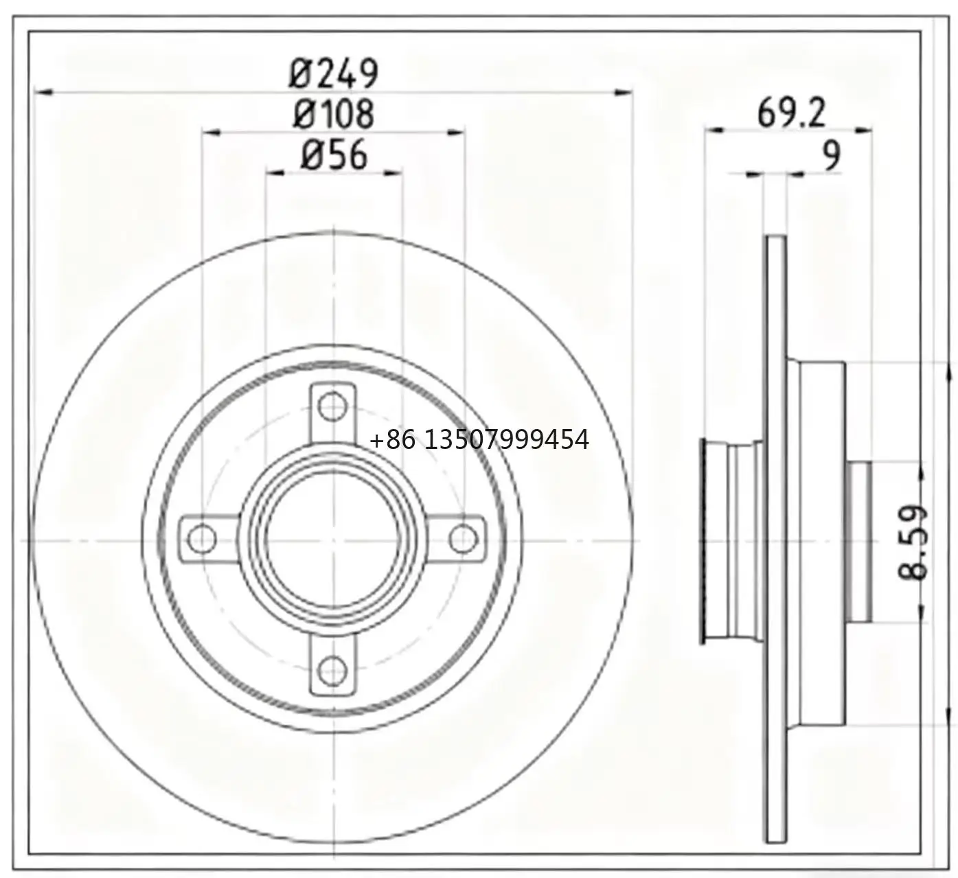 

Low-priced and Hot-selling After-sales Car Parts Disc Brake Rotor Front Brake Disc OEM 1J0615601C