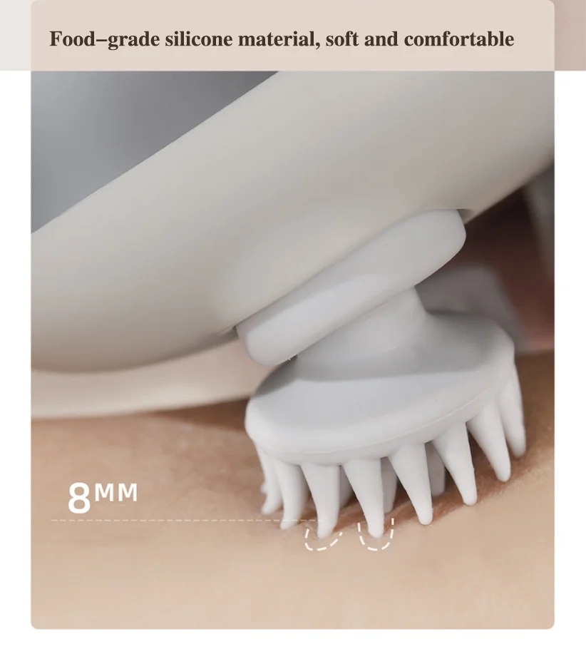 Multifunctionele Oplaadbare Microstroom Hoofdmassageapparaat-Elektrisch Handheld Hoofdhuidmassageapparaat