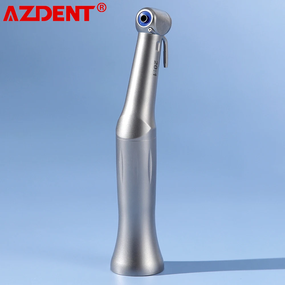 AZDENT Dental 20:1 Implant Handpiece Reduction Contra Angle Low Speed Handpiece Button Chuck 2023 New Dentistry Equipment Tools