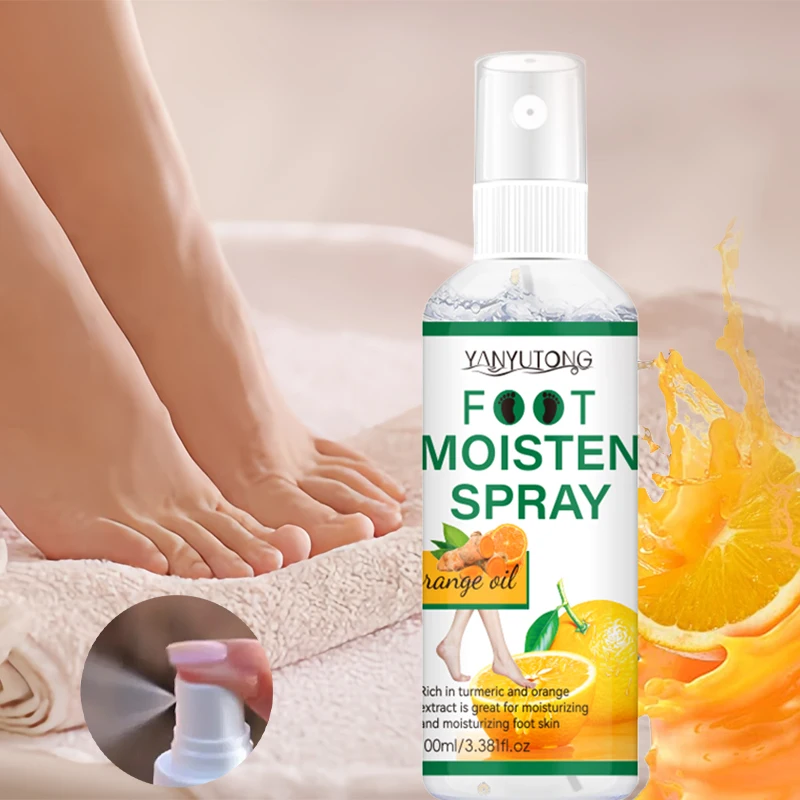 Foot Moisturizing Spray 72H Moisture Lock Anti-Drying Repair Odor Control Brightening Foot Care Liquid
