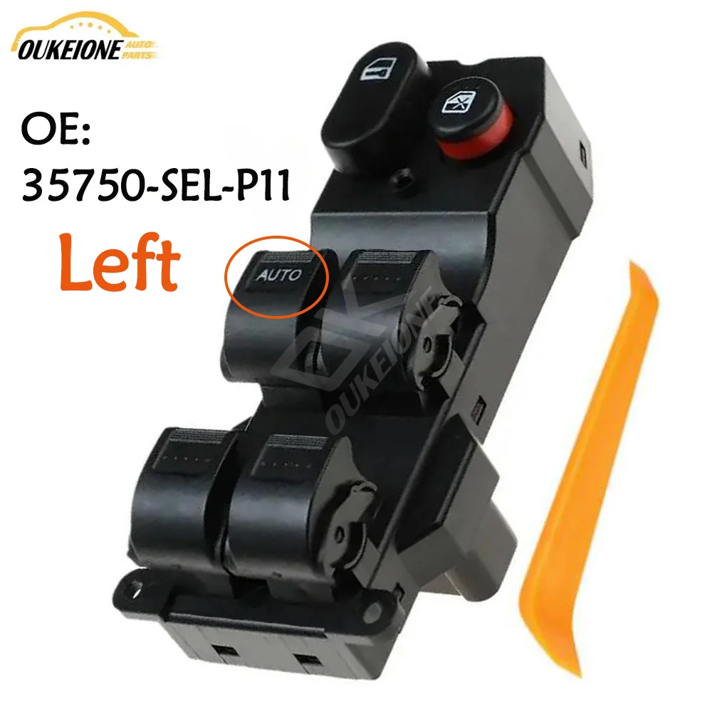 

35750-SEL-P11 for Honda Jazz 2003 2004 2005 2006 2007 2008 Front Left Electric Master Power Window Control Switch Lifter Button