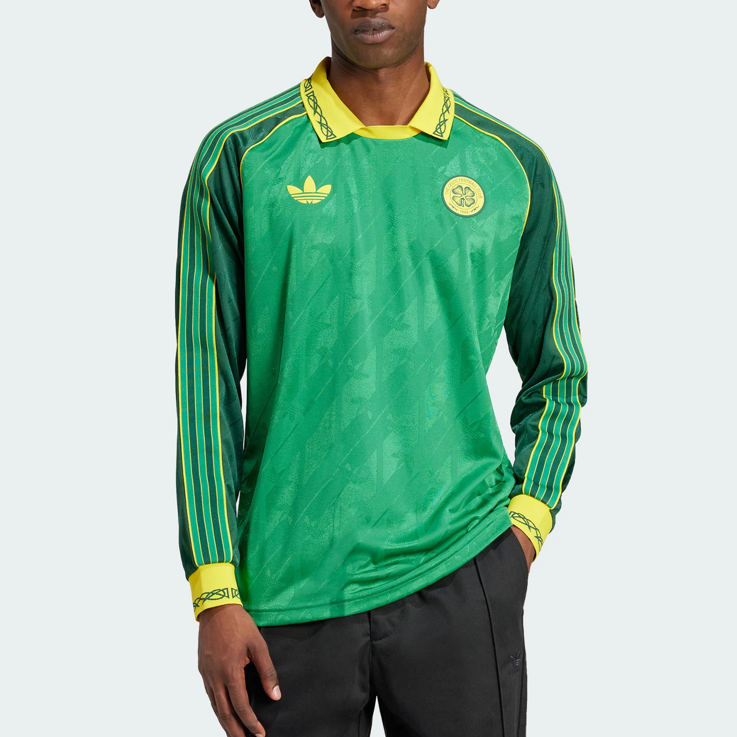 

Adidas genuine Celtic men's retro sports long sleeved football jersey IT4221