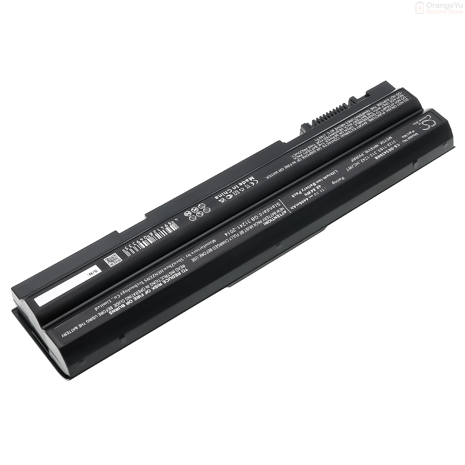 Replacement  4400mAh/6600mAh Battery for DELL Latitude E5420 E5520 15R E5420m E5430 E5520m E5530 E6420 P15f E6540 E6440 14R 5420