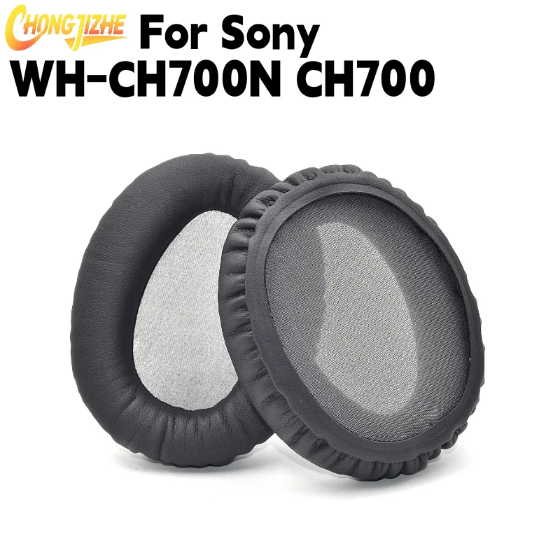 Replacement Protein Leather Ear Pads For Sony WH-CH700N CH700 Headphones Memory Foam Earmuff Repair Parts - view 5