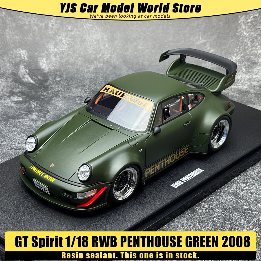 

GT Spirit 1/18 Porsche PENTHOUSE GREEN 2008 Green Resin material Sports car Model of car Collection