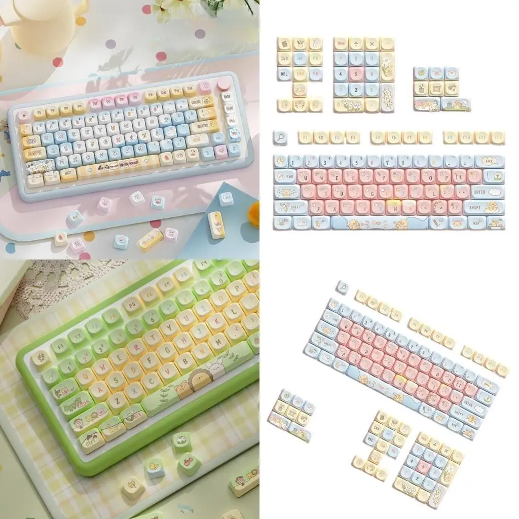 

R53C 112keys Keycaps MCA Profile Heat Sublimated For Mechanical Keyboard Keycap