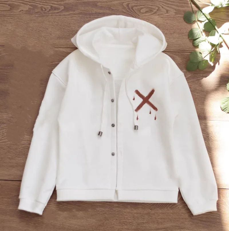 

BJD doll clothes - suitable for 1/4 1/3 68Uncle size hooded sweatshirt hand-painted cardigan coat doll accessories