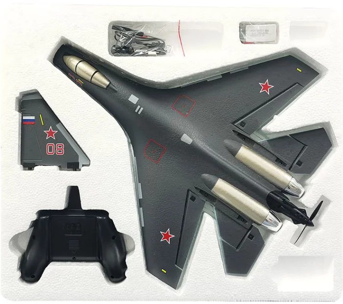 Remote Control Su35 Aircraft New Qf009 Four Channel Fighter Fixed Wing Foam Aircraft Electric Model Glider Boy Birthday Gift