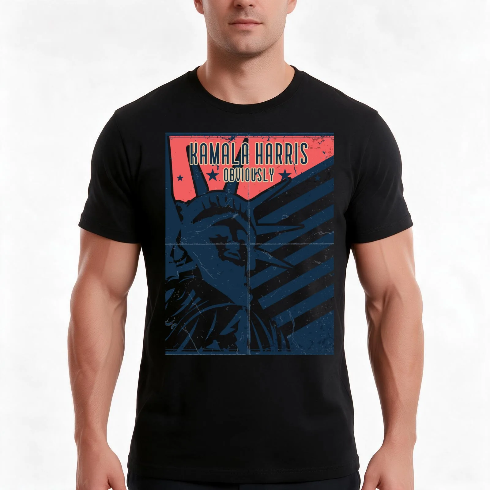 Kamala Harris Obviously T-Shirt Summer Casual Cotton Tee Oversized Streetwear Tops Vintage Graphic Print Unisex Men Women