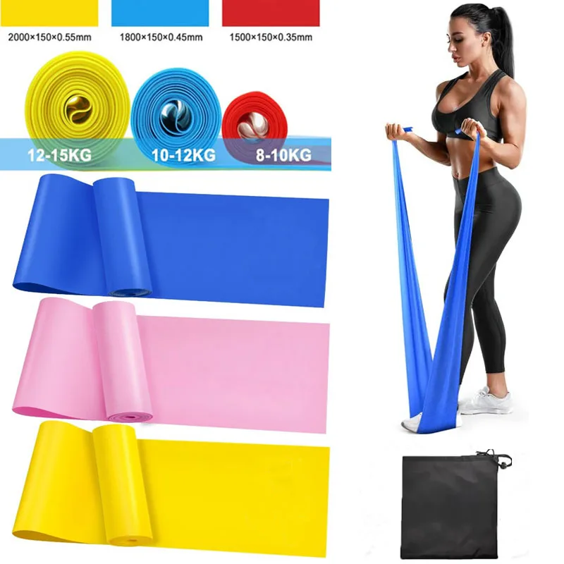 Yoga-Widerstandsband, multifunktionale Fitness-Gummibänder, Rehabilitationstraining, Pilates, Beweglichkeitstraining, handliche Fitnessgeräte