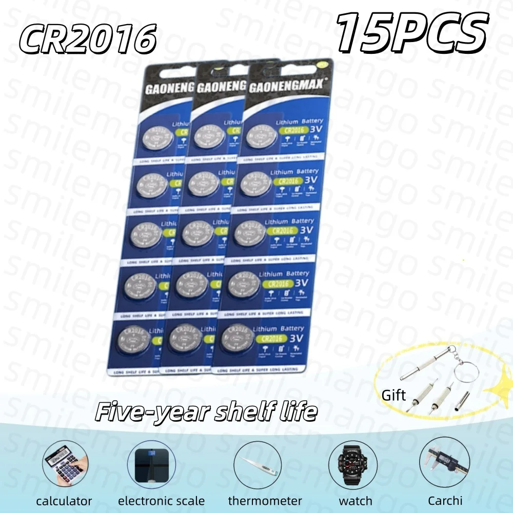 GADNENGMAX CR2016 lithium button battery DL2016 BR2016 DL2016 LM2016 3V CR 2016 button battery watch toy clock remote control
