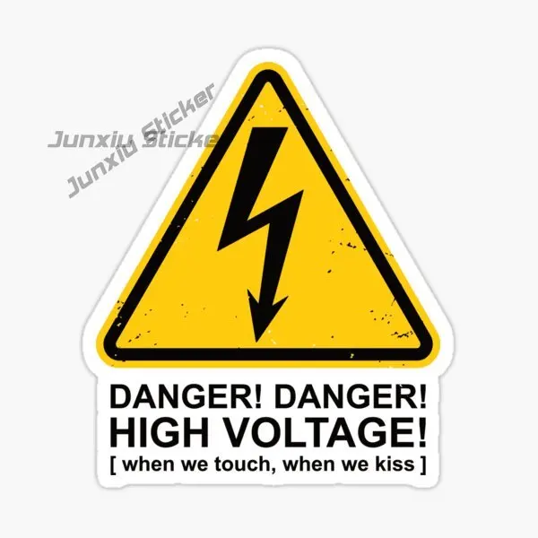 DANGER HIGH VOLTAGE Vinyl Waterproof Self Adhesive Car Stickers Accessories Decal