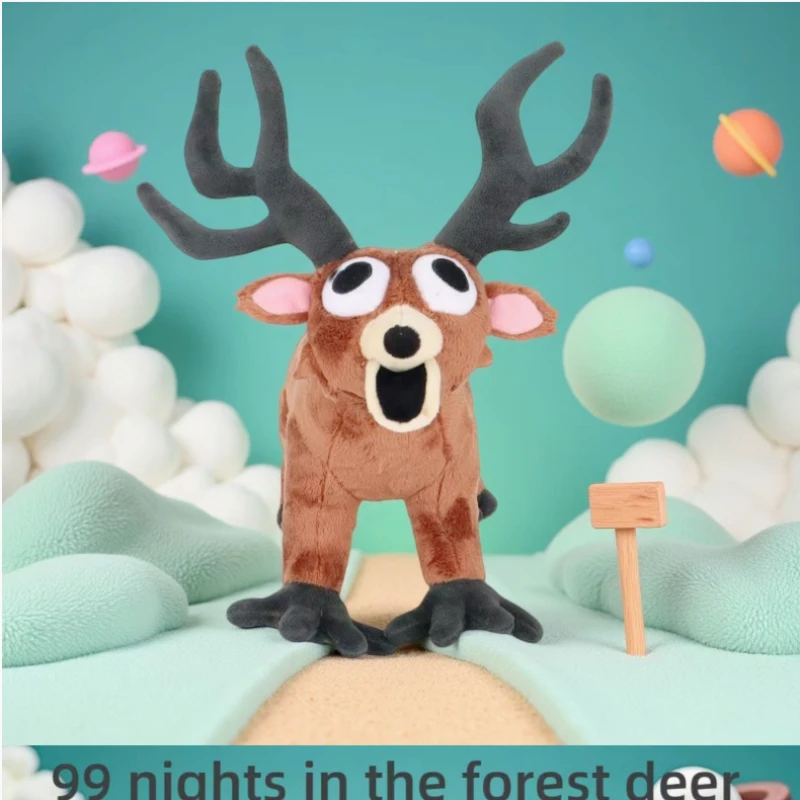 نوفو 30 سنتيمتر 99 ليال في الغابة الغزلان ألعاب من نسيج مخملي فيلم أفخم الحيوانات الغزلان لعبة المشجعين هدايا عيد ميلاد لعب الأطفال هدية الهالوين #3