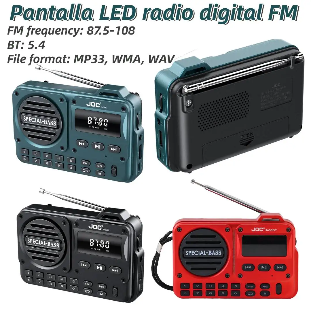 

Портативный FM-радио Карманный беспроводной Bluetooth-динамик с FM-радиоприемником USB TF-карта MP3-плеер Перезаряжаемый FM-радио