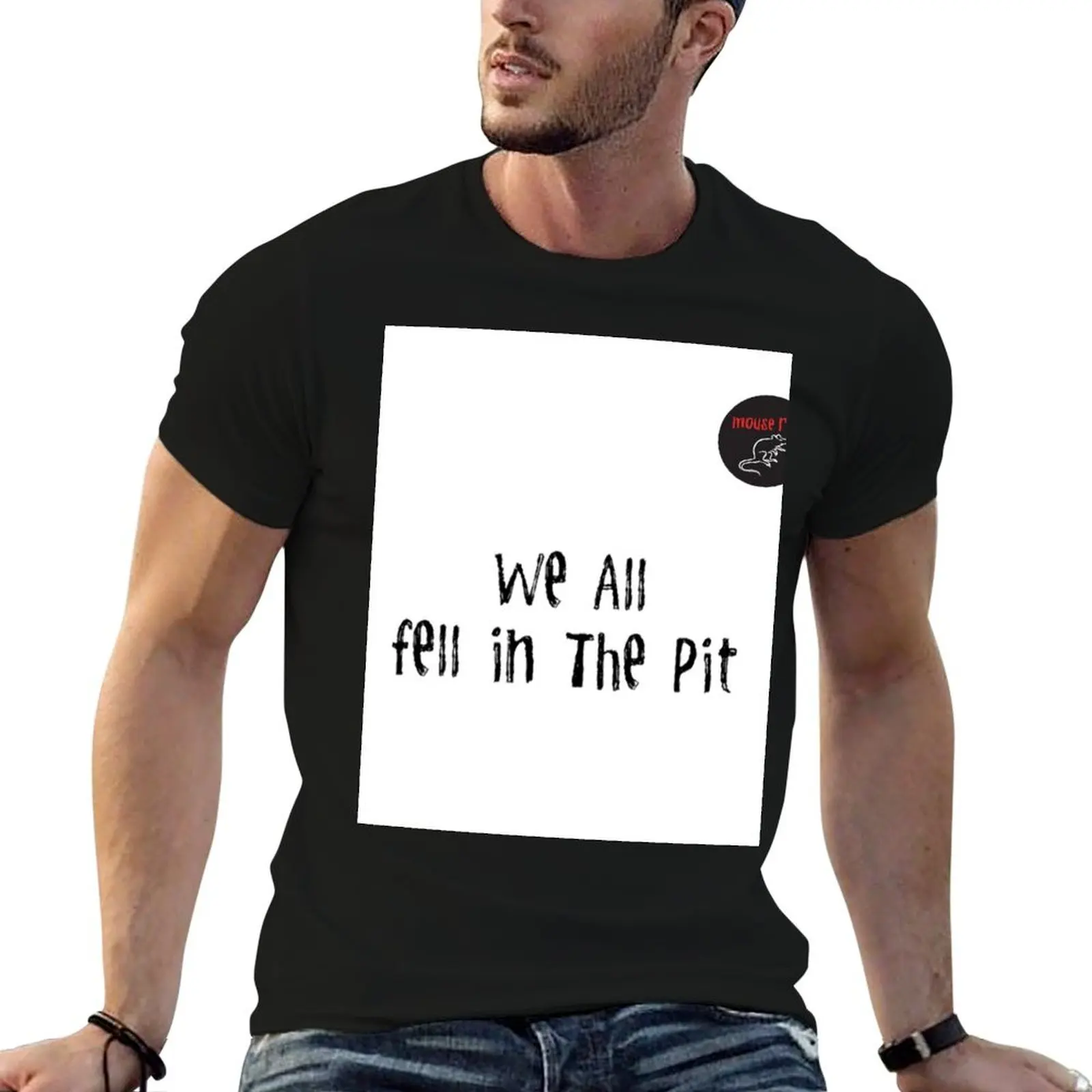We All Fell In The Pit - Sullivan Street Pit, Pawnee - Parks & Rec T-Shirt Large Size Casual Tee Shirt