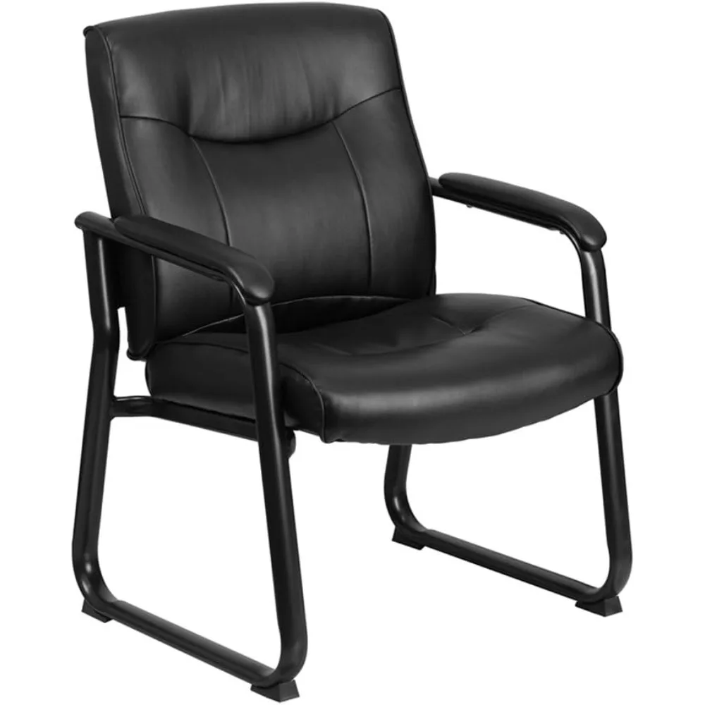 Hercules Series Big & Tall LeatherSoft Executive Side Reception Chair, Padded Lobby Chair with 500-lb.