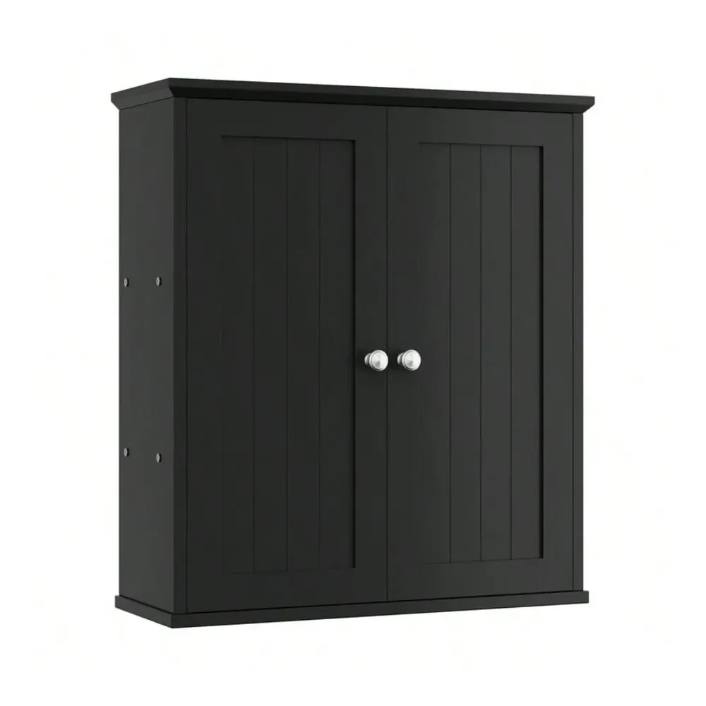 

Wall Cabinet, Space Saver Storage Cabinet, Medicine Cabinet Organizer With 2 Door Shelves, Hanging Cupboard Furniture