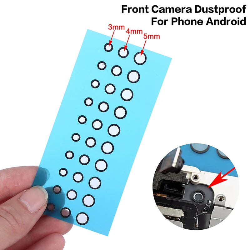 3/4/5mm LCD Camera Dust Seals, 1/3/5 Sheets of Foam Rings for Precise Front Camera Repair & Dustproofing