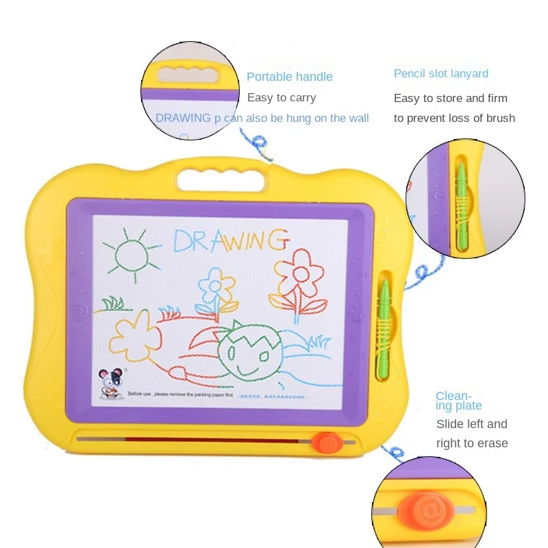 Kids Color Graffiti Board Toy Kids Early stage Artistic painting Toy Magnetic Cartoon Drawing Board Toy Educational Drawing Gift