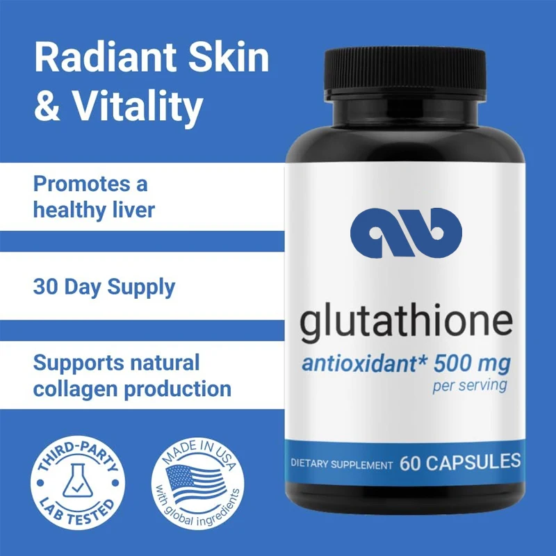 

Reduce glutathione by 500mg - L-glutathione, antioxidant support - liver detoxification -60 capsules