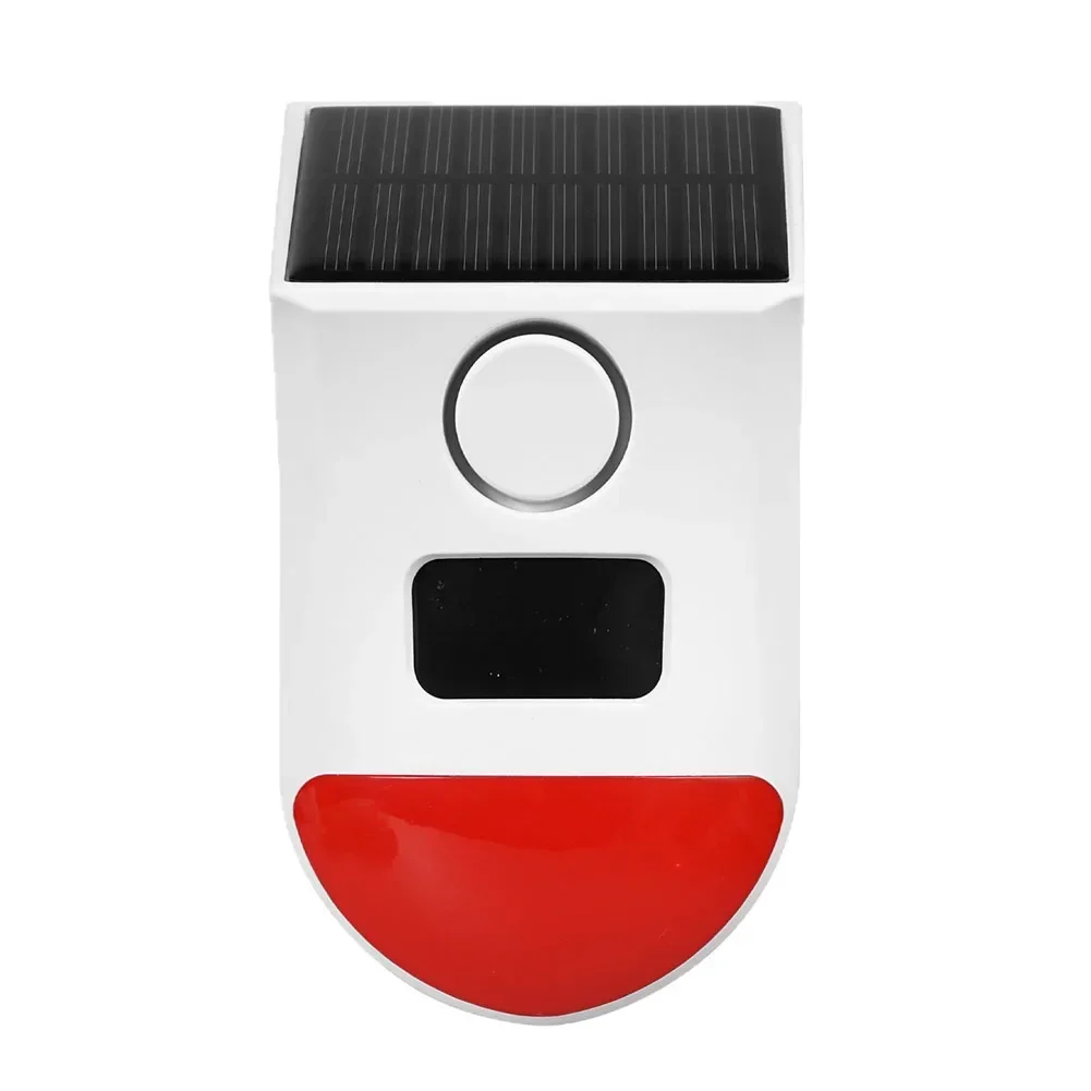 

Солнечная Wi-Fi сигнализация со звуком и светом для умного дома Tuya с регулируемым датчиком движения и функциями дистанционного управления
