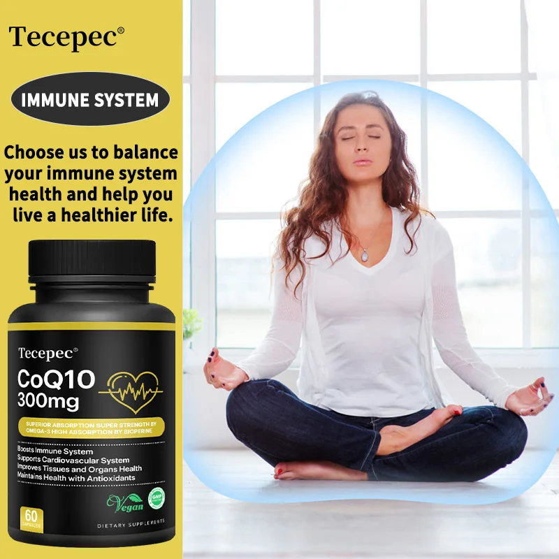 

Tecepec Ubiquinol CoQ10 — улучшает кровообращение, для энергетического производства, поддерживает здоровье сердца и сердечно-сосудистой системы.