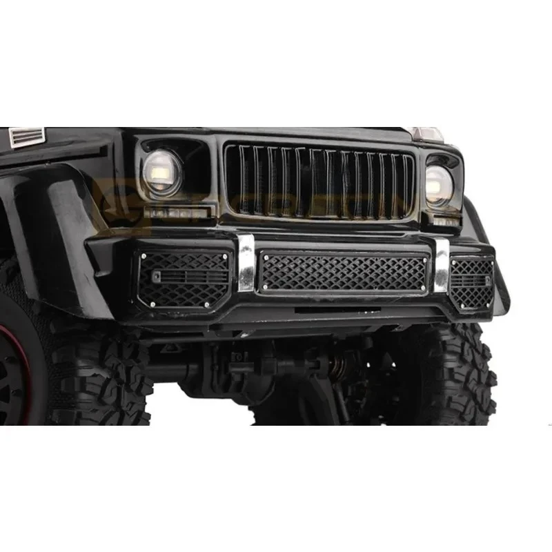 1 Set Simulatie Metalen Voorbumper Grille voor 1/10 RC Crawler Auto Traxxas TRX4/6 G500 G63 Accessoires