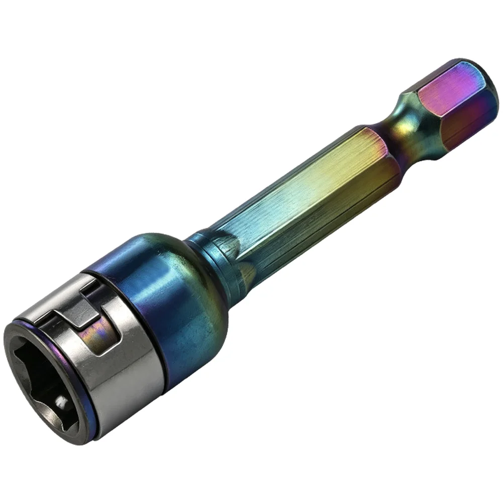 8mm Colorful Coated Ball Socket Hex Screwdriver Bit Holder For Lithium Electric Drill And Pneumatic Tools 45 Alloy Fastener