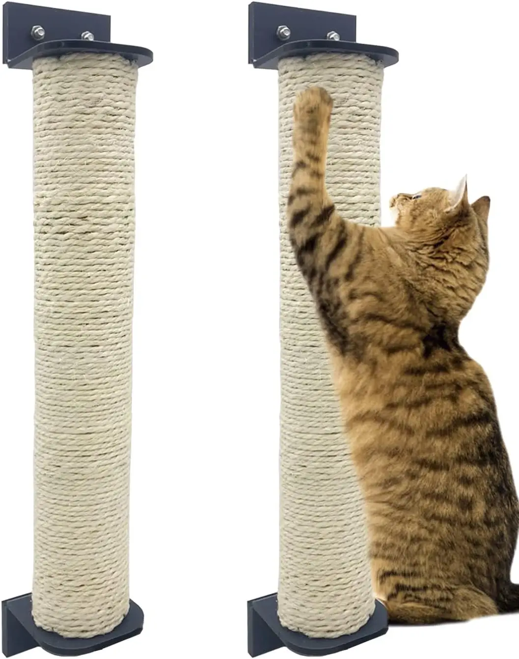 

2 Pcs Cat Scratching Post for Crate Cage Mounted Cat Scratcher Natural Sisal Scratch for Scratching and Climbing Furnitu