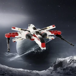 Gobricks MOC Mini Size ARC-170 starfighter Model Building Block ARC-170 Fighter Bricks Assembly Toys Kids Airplane Birthday Gift