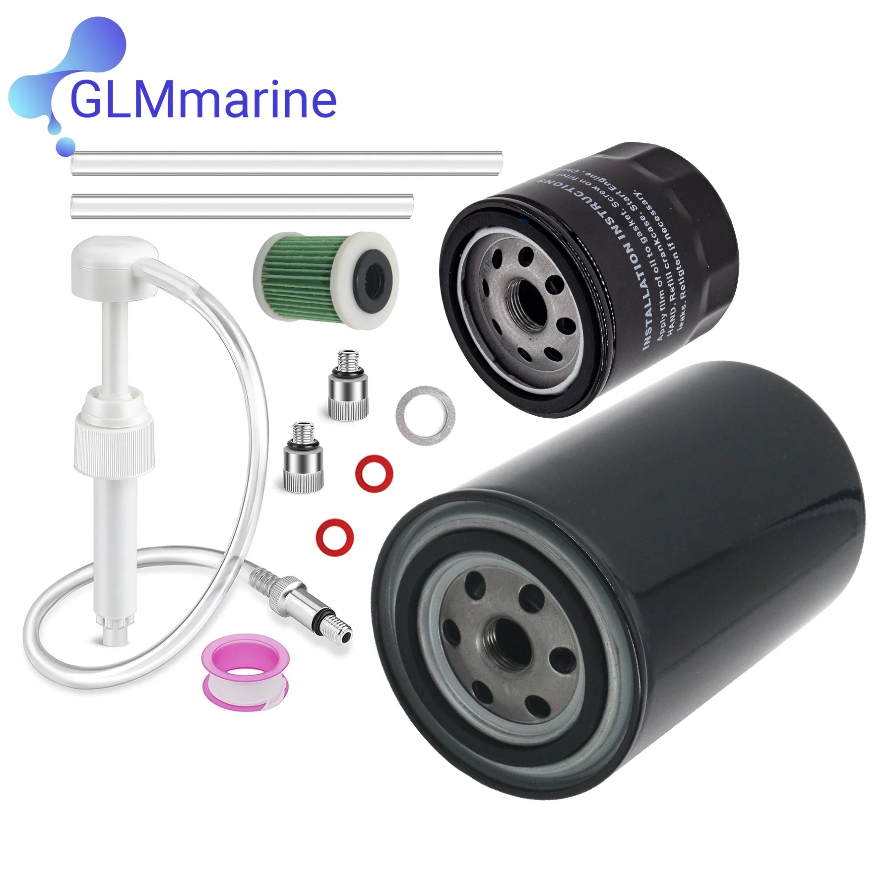 8M0222224 Fits for Yamaha Marine 4 Stroke F 150 To 250 HP Motors100 Hour Oil Maintenance Kit 69J-13440 MAR-10MEL-00 6P3-WS24A-00
