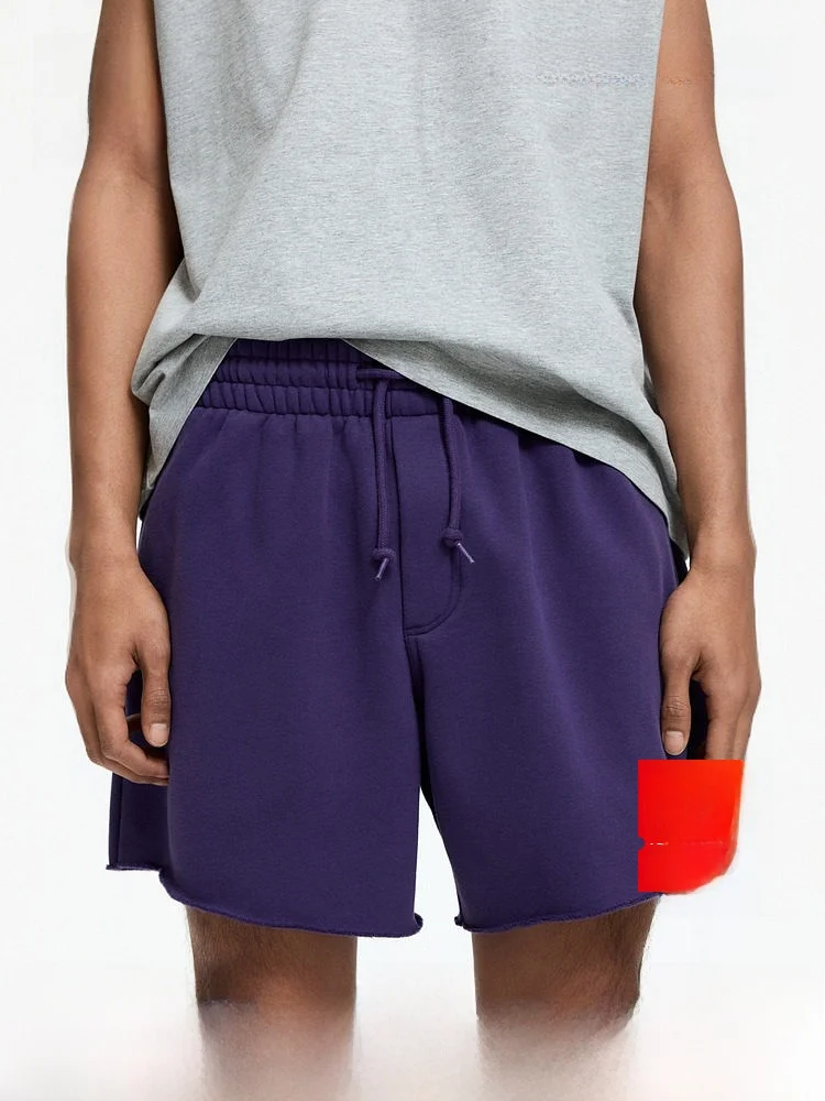 

H&M Men's Loose Fit Hoodie Shorts 2026 Summer New Arrival Comfortable Cotton Polyester Blend Breathable Casual Wear