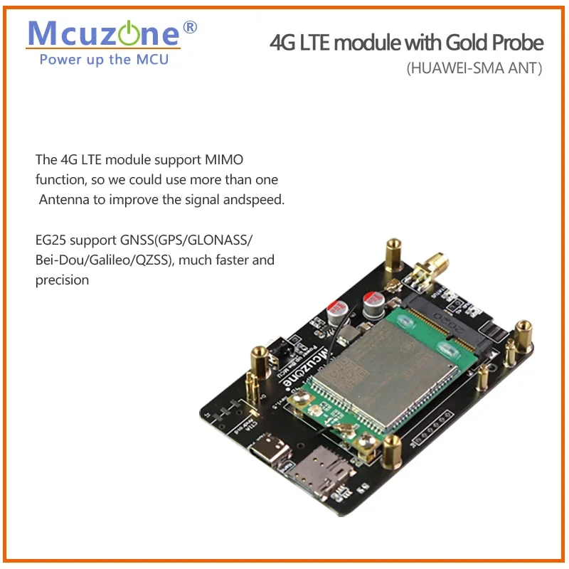 Módulo 4G LTE com USB e sonda de alimentação, sem cabo, HUAWEI ME909-821AP V2 Quectel EG25 MQTT Frp openwrt Raspberry Pi 4B SSH