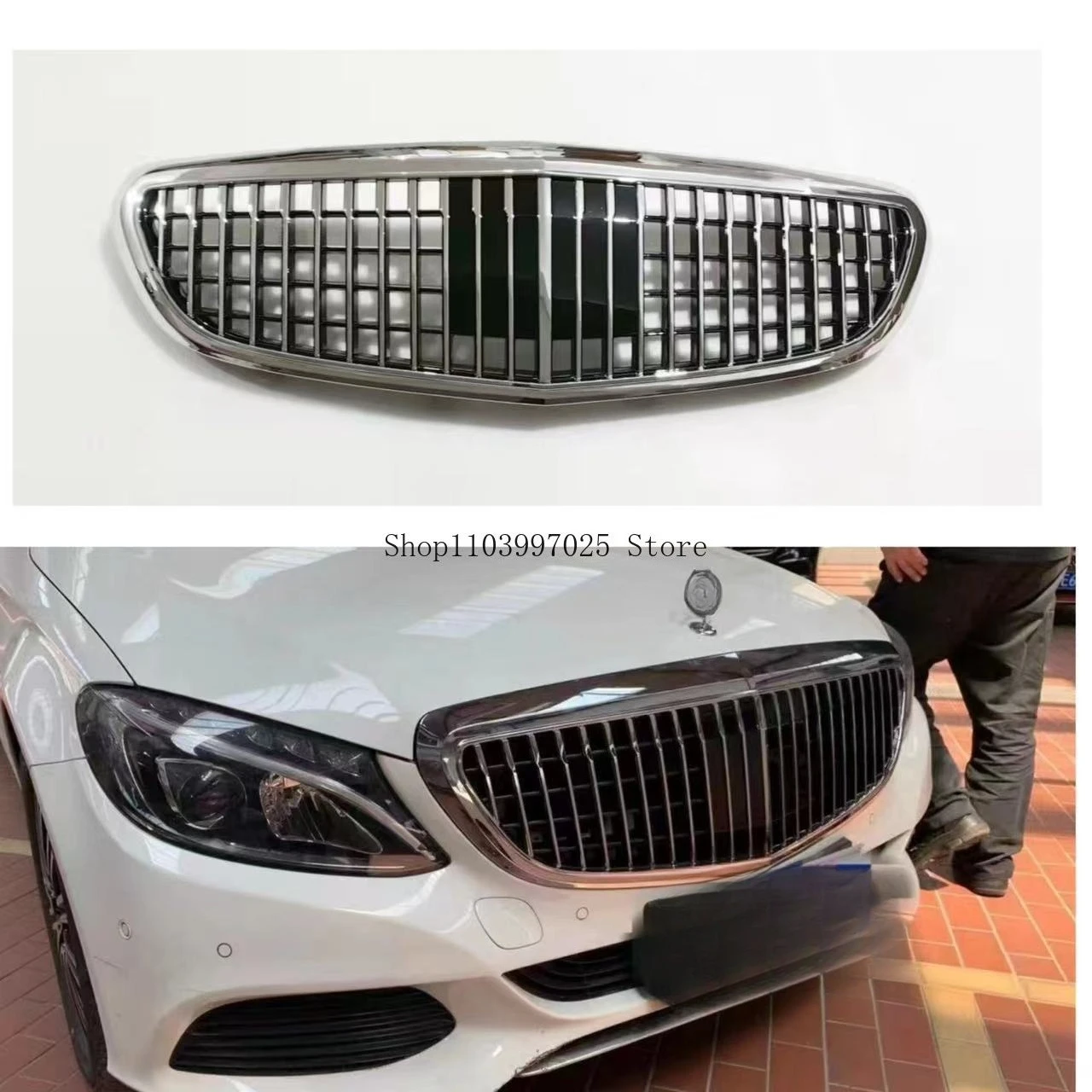 

For 2015-2021 C-Class Standing Administrative Version W205 Modified Maybach Grille