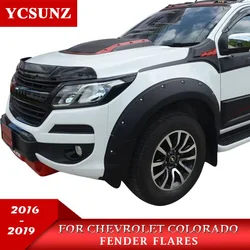 Car Accessories Fender Flare Black Color Mudguards For Chevrolet Holden Colorado 2016 2017 2018 2019 2020 Double Cabin