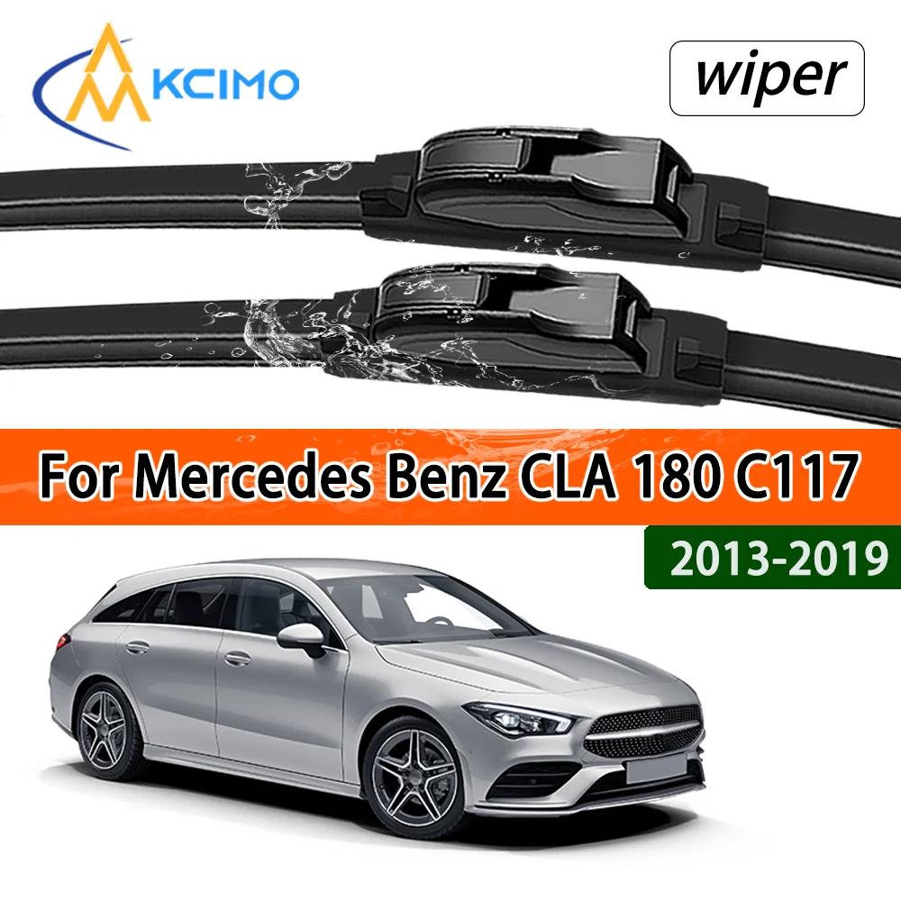 Front Wiper Blades Set for Mercedes Benz CLA 180 C117 Shooting Brake 2013-2019 Windscreen Windshield Window Wiper Accessories