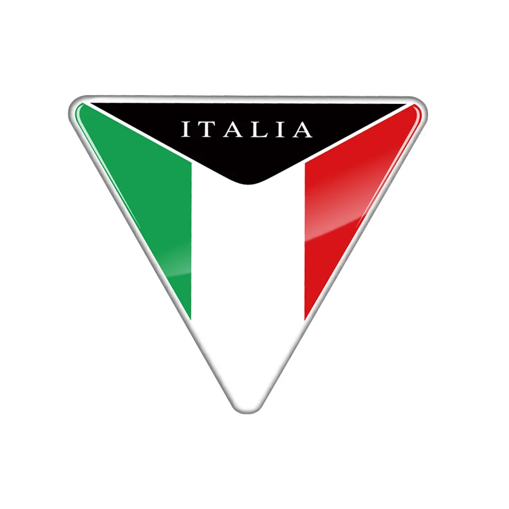 1Pair 3D Motorcycle Sticker Reflective Limited Edition Italy Flag Decal AutoBike Car Accessories For Ducati Bebelli Aprilia RSV4